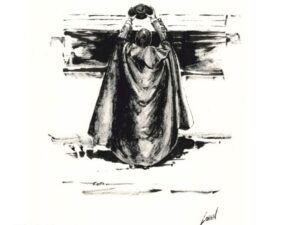 Detalle de la pintura de Loren que sirve para anunciar el festival.