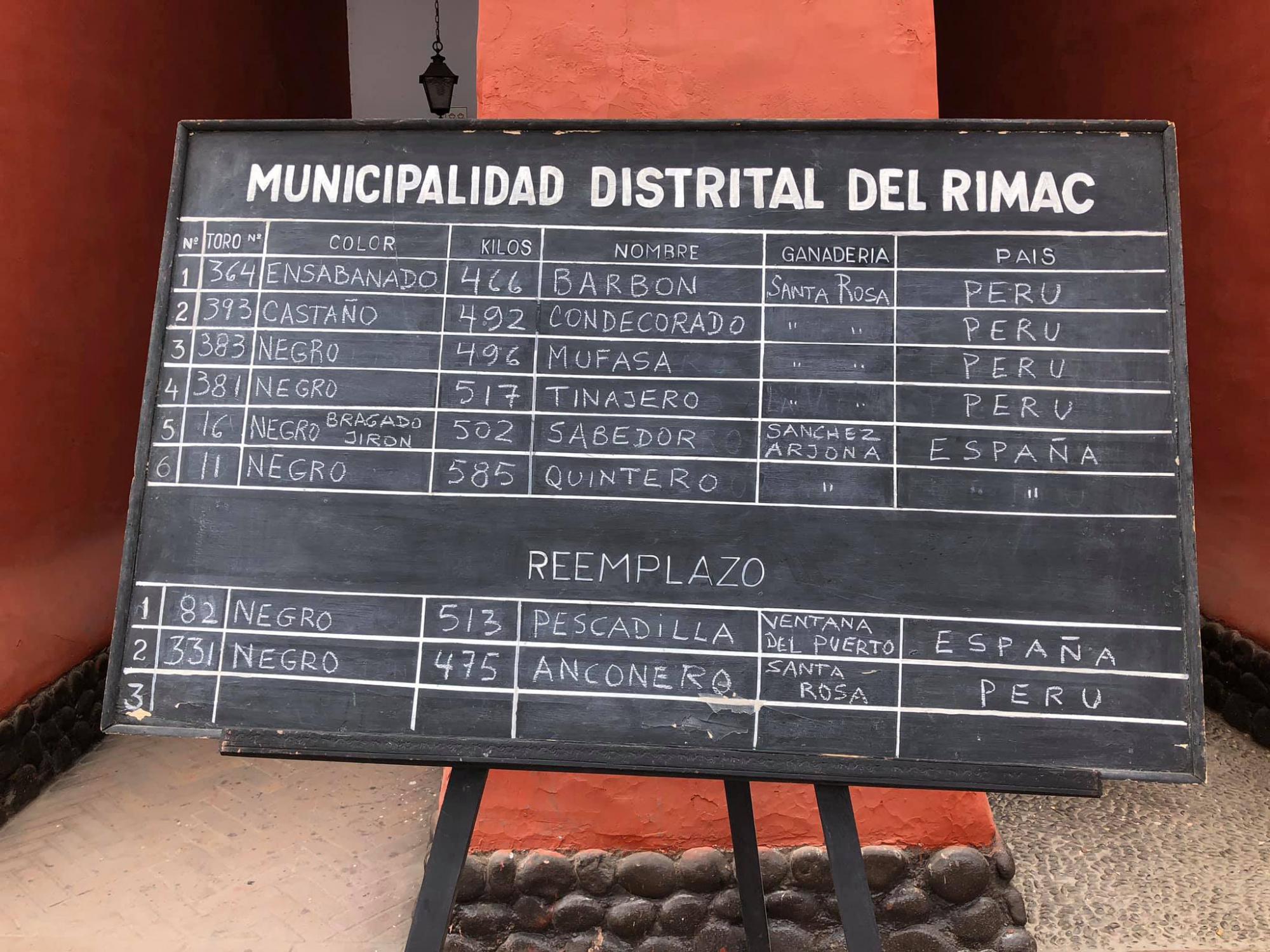 Cuatro de Santa Rosa de Lima y dos de Sánchez-Arjona para hoy en Lima