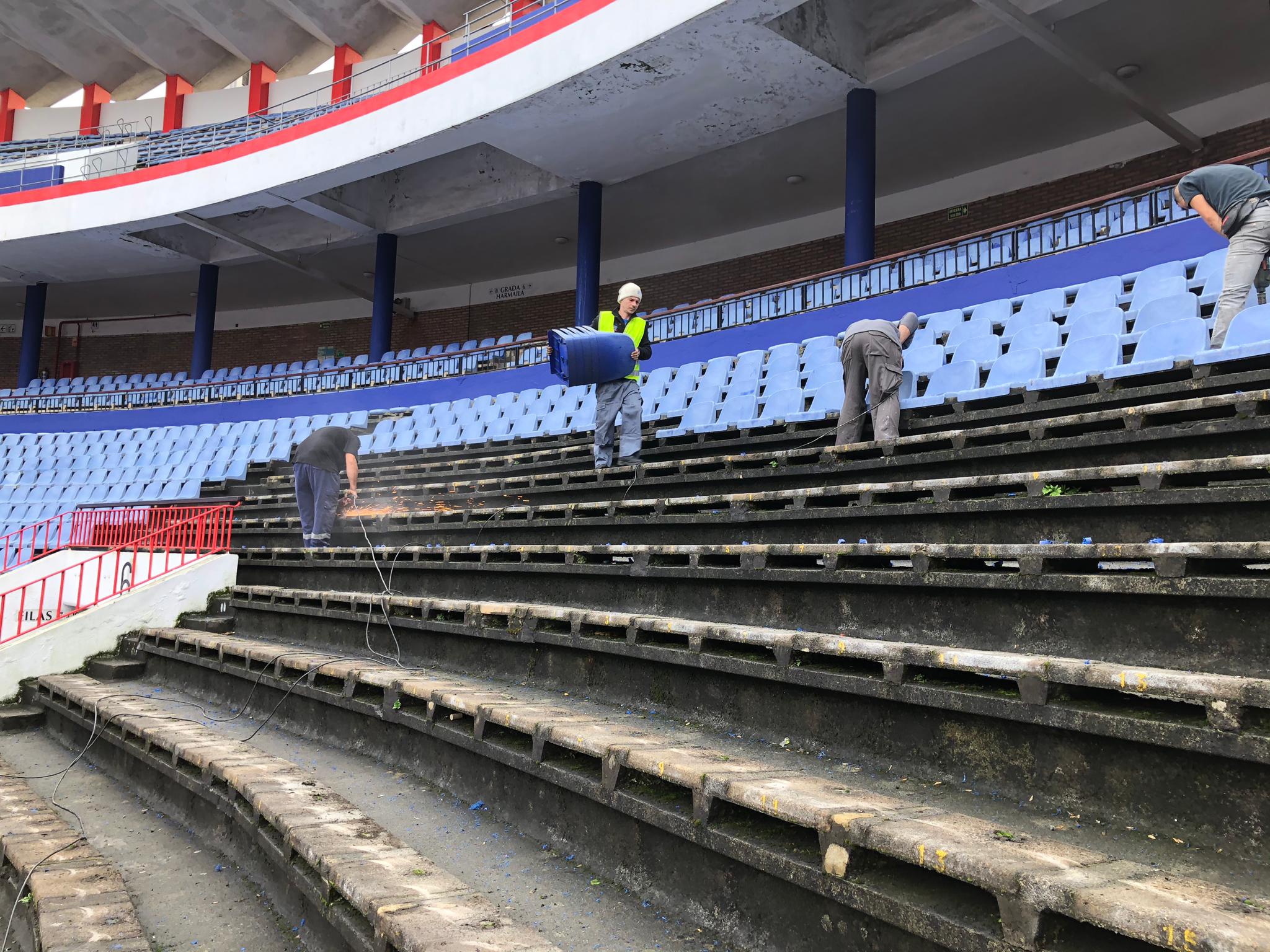 Arrancan las obras de remodelación del coso de Vista Alegre de Bilbao