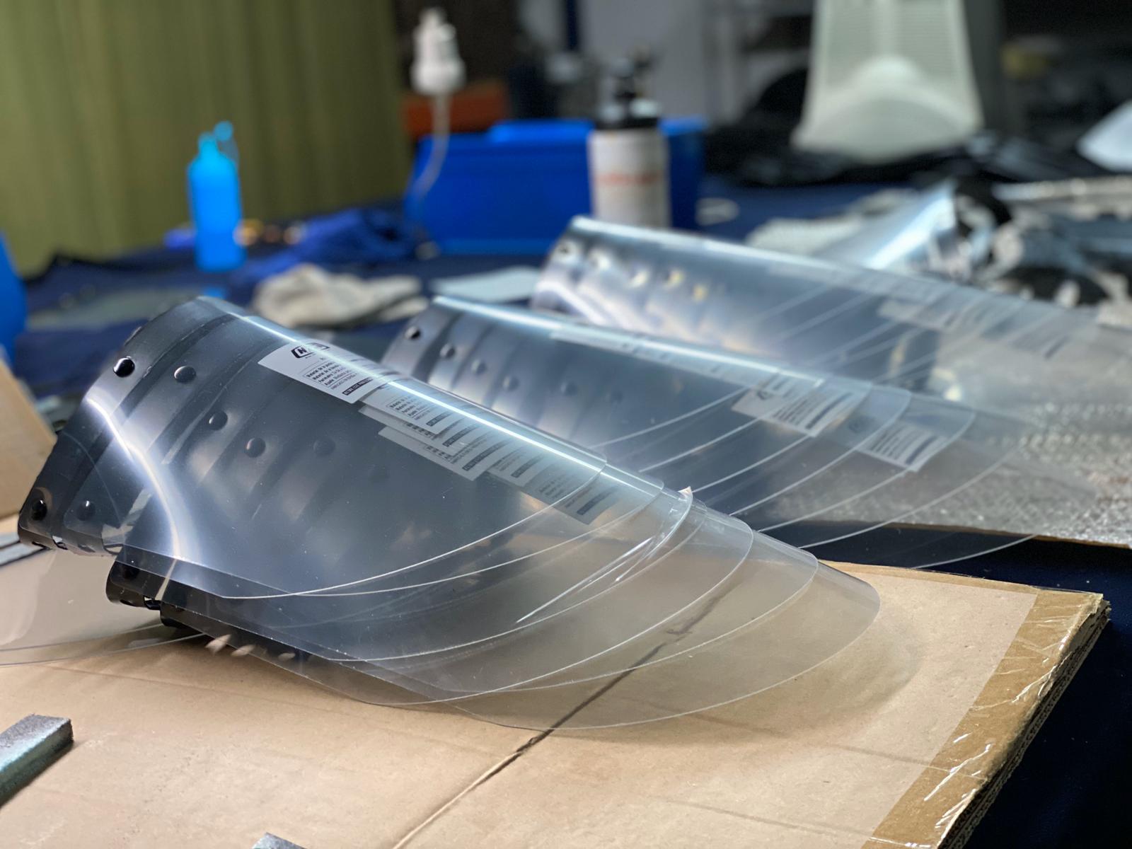 Pantallas contra el coronavirus de Nazario Ibáñez.