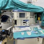 Respiradores y material sanitario de la plaza de toros de Bilbao