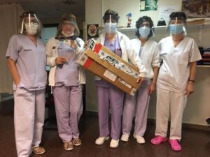 Pantallas contra el coronavirus de Nazario Ibáñez.