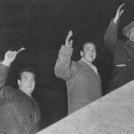 Chicuelo II, junto a su hermano Ricardo y el picador de su cuadrilla Pepe Díaz. Los tres perecieron en el accidente de avión.