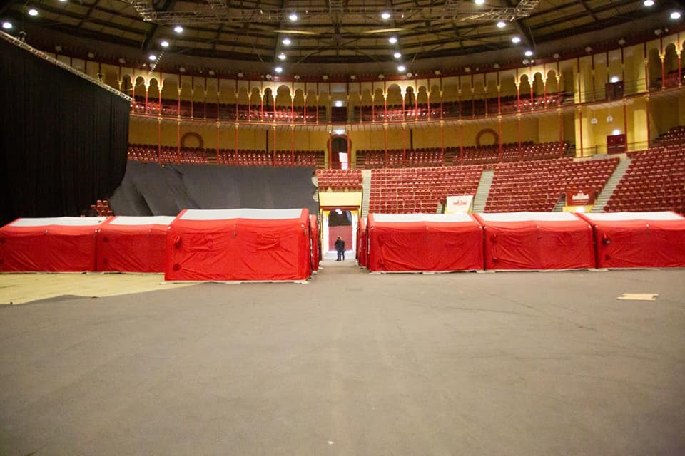 Campo Pequeno se convierte en un hospital de campaña