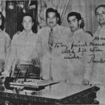 El presidente de la República filipina, Ramón Magsaysay y del Fierro, le recibió en su despacho del Gobierno.