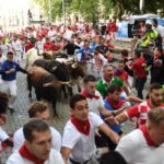 Pamplona, sábado 13 de julio de 2019. Encierro con toros de La Palmosilla