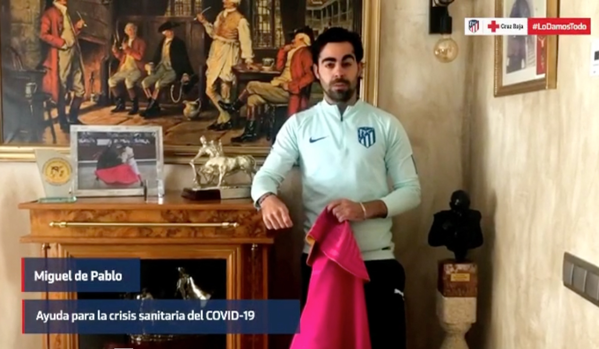 Miguel de Pablo se suma a la campaña de Cruz Roja y el Atlético de Madrid