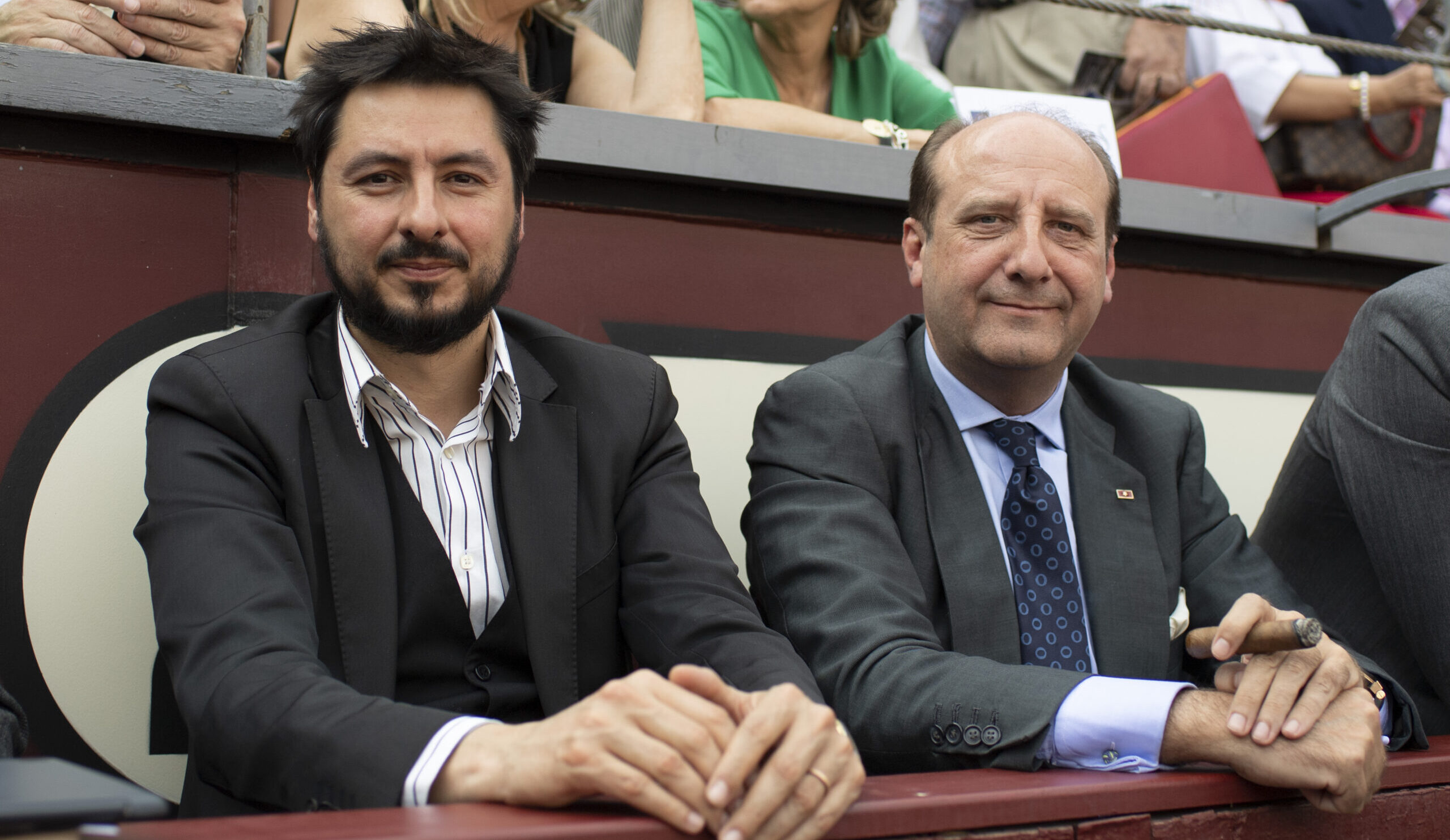 Antonio Lucas y Joaquín Moeckel, en Las Ventas