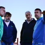 Los ganaderos Roberto Arriazu, Miguel Reta, Eulogio Mateo y Víctor Arriazu