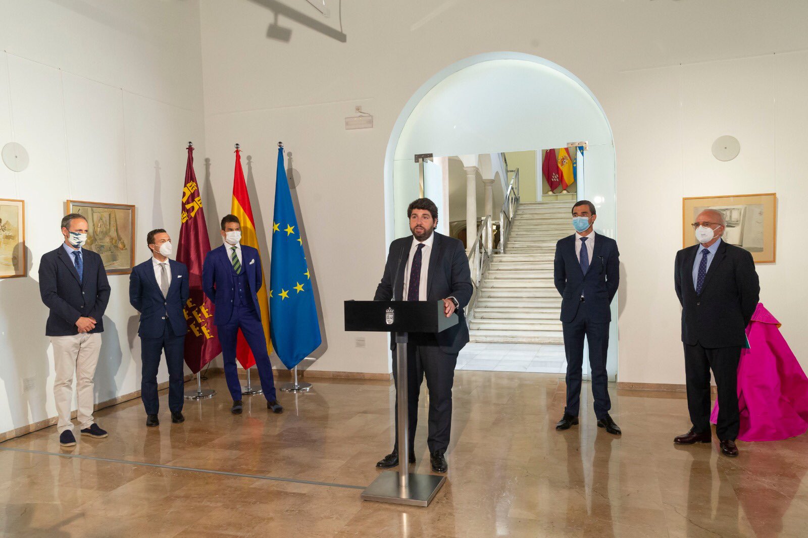 Reunión del sector taurino con el Gobierno de la Región de Murcia.