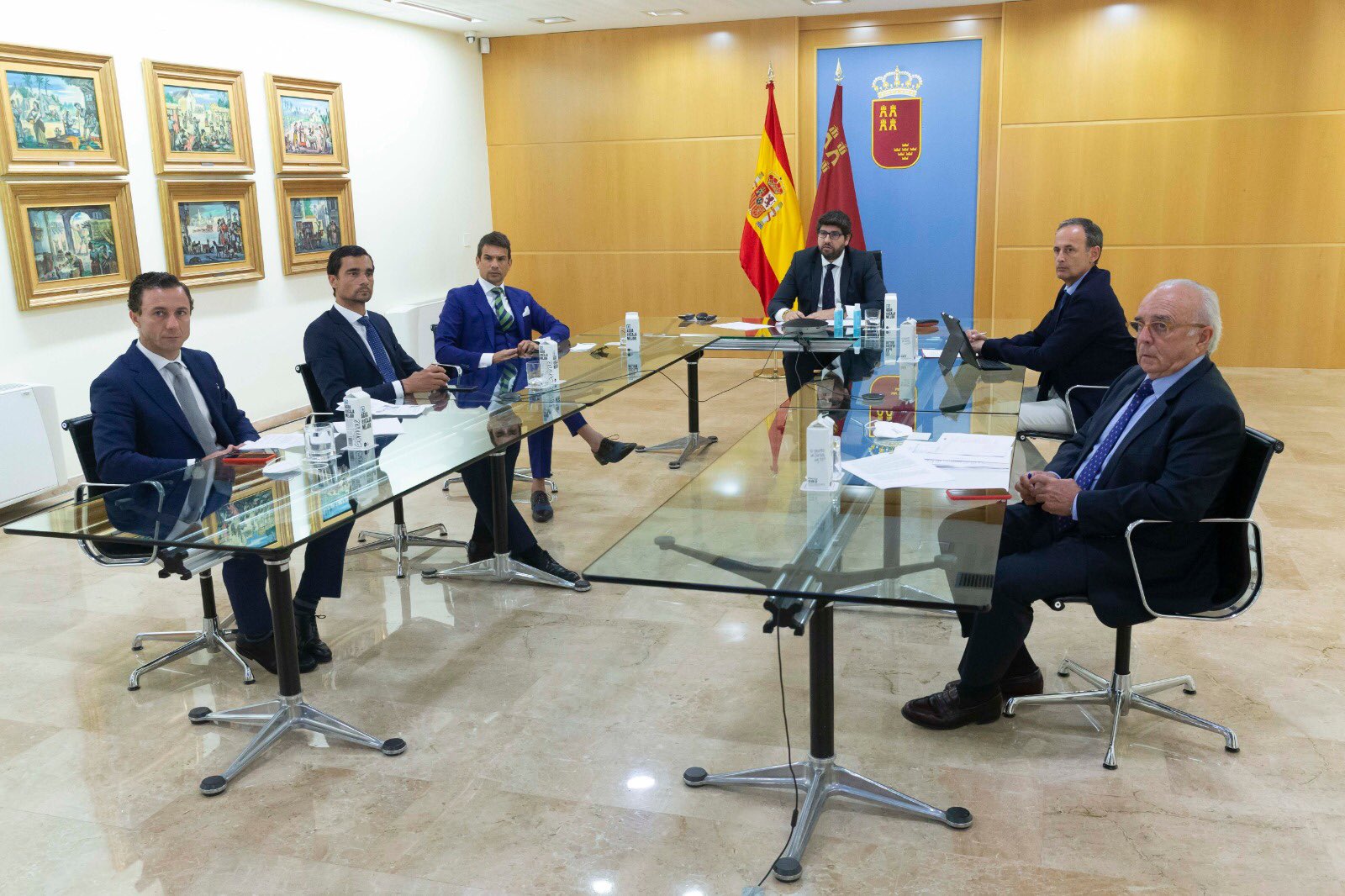 Reunión del sector taurino con el Gobierno de la Región de Murcia.