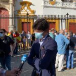 Pablo Aguado, en la marcha de Sevilla.