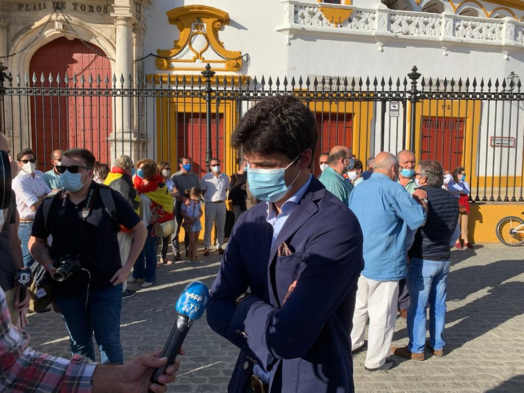 Pablo Aguado, en la marcha de Sevilla.