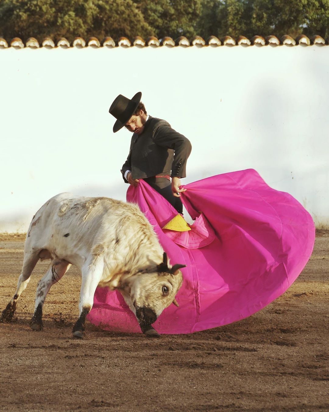 Morante de la Puebla de tentadero en casa de Alejandro Talavante.