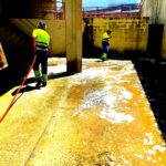 Desinfección de la plaza de toros de Morón de la Frontera