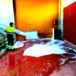 Desinfección de la plaza de toros de Morón de la Frontera