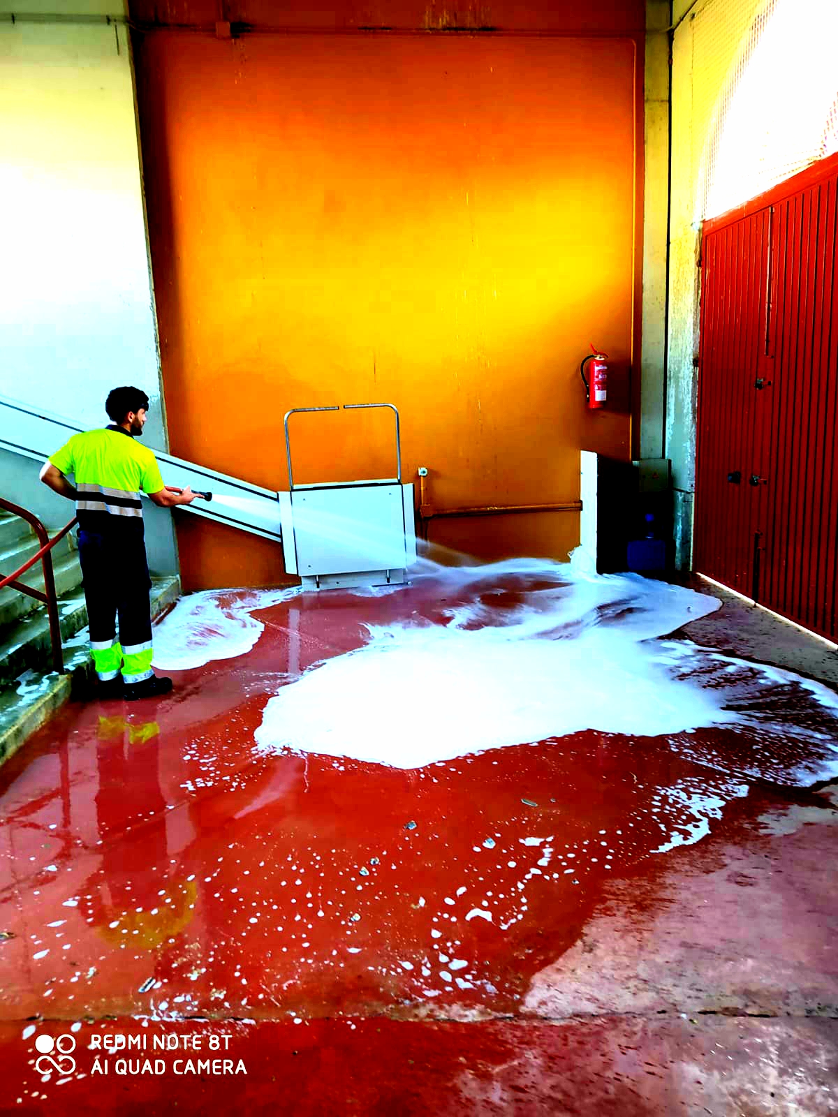 Desinfección de la plaza de toros de Morón de la Frontera