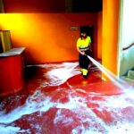 Desinfección de la plaza de toros de Morón de la Frontera