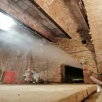 Desinfección de la plaza de toros de Plasencia