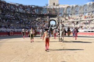 Paseíllo durante la pasada Feria del Arroz.