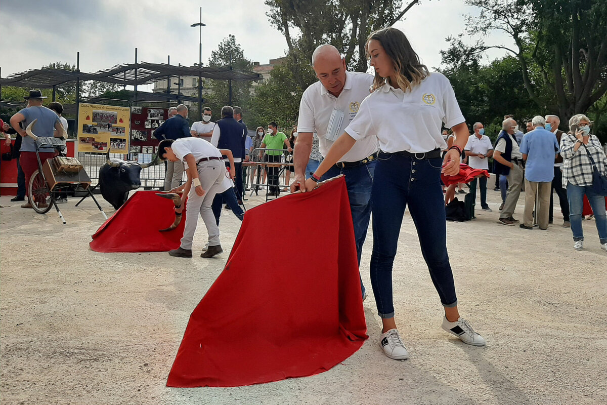 Toreo de salón por las calles de Nimes