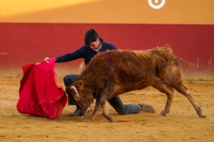 Marcos, preparándose en el campo. Foto: Diego Alcalde