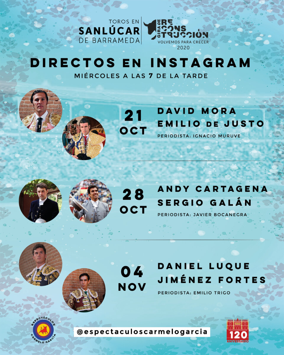 Los protagonistas de Sanlúcar, en directo vía Instagram