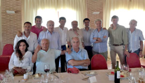 Don Pablo, en el centro, durante la celebración de su 87 cumpleaños.