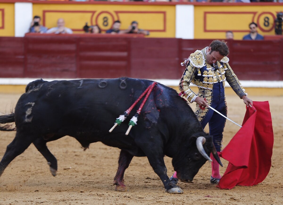Antonio Ferrera, seis toros en solitario en Badajoz