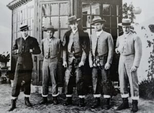 Álvaro Domecq, Juan Pedro Domecq, Manolete, el tío Perico y Salvador Domecq