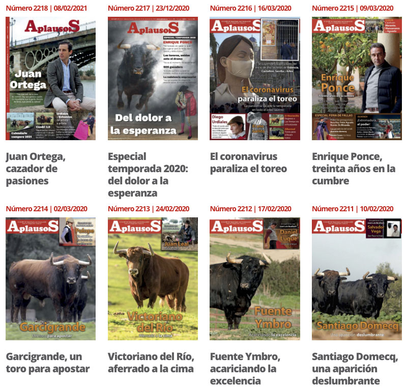 La hemeroteca de la revista Aplausos, disponible para usuarios Premium