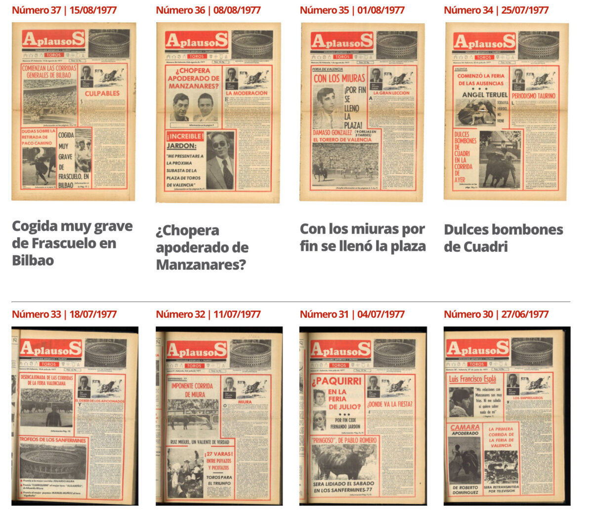 La temporada 1977, ya disponible en nuestra hemeroteca