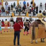 Paseíllo el pasado 23 de octubre en Barcarrota, escenario de uno de los festejos de la Gira de Reconstrucción. Foto: Gallardo