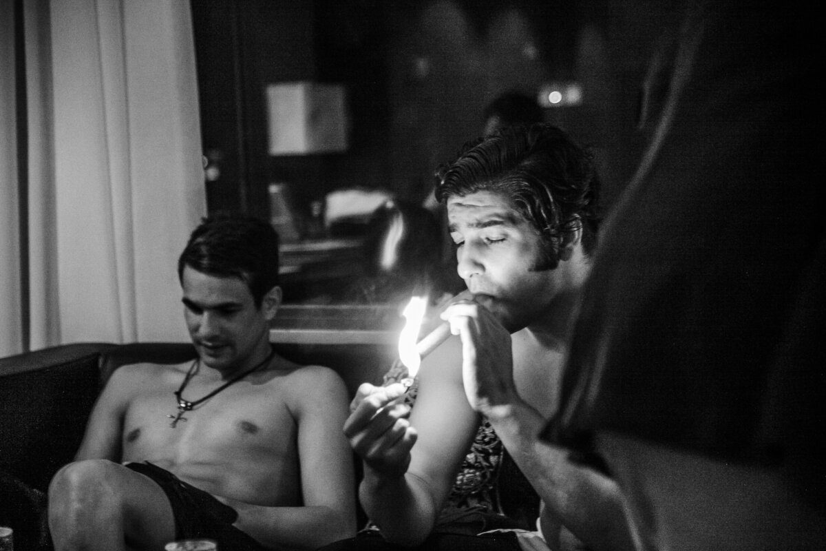 Luces en blanco y negro