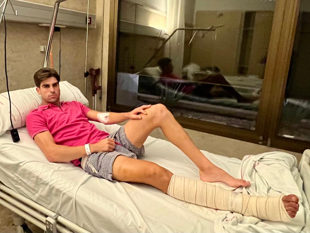 Miguel Ángel Pacheco, intervenido de urgencia tras su percance en Saint Martin de Crau