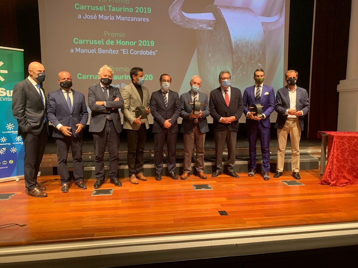 El Cordobés, Ponce y Manzanares, premiados por Carrusel Taurino