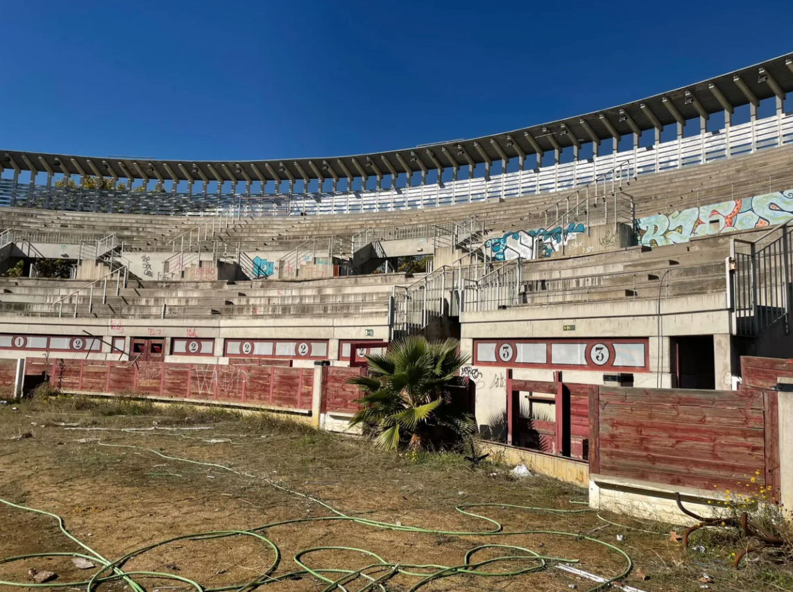 El ruinoso estado de la plaza de toros de Getafe
