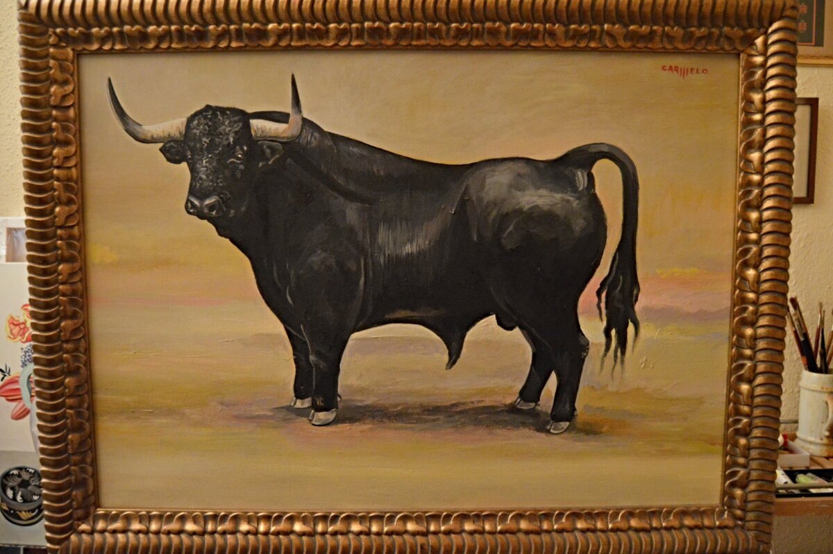 Carmelo subasta una obra taurina por Ucrania
