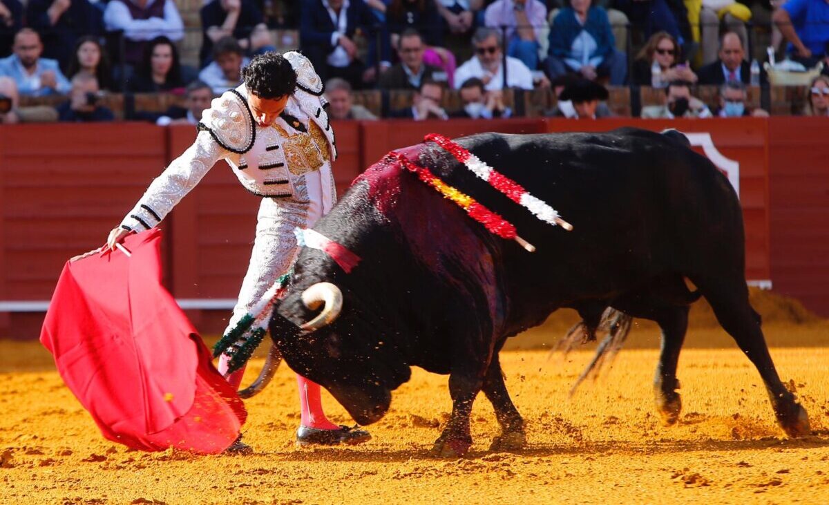 Orejas para Oliva Soto y Ángel Jiménez con los dos toros buenos de la tarde en Sevilla