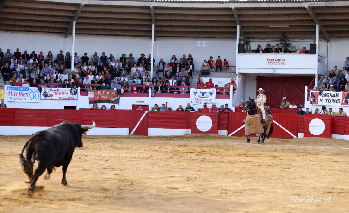 Una fuerte tromba de agua obliga a aplazar a última hora la corrida de Aignan