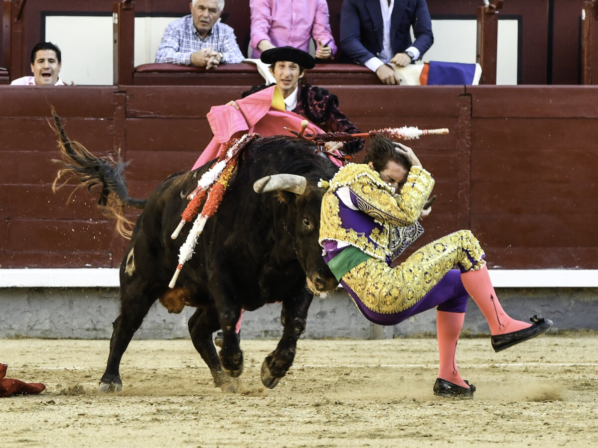 Santana Claros, operado de una cornada de 15 cm. en el muslo derecho