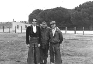En el centro, Clemente Castro "Luguillano grande" junto a sus hijos David y Jorge. Foto: Archivo APLAUSOS