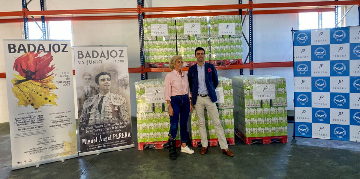 Miguel Ángel Perera donará al Banco de Alimentos de Badajoz parte de sus honorarios de la encerrona