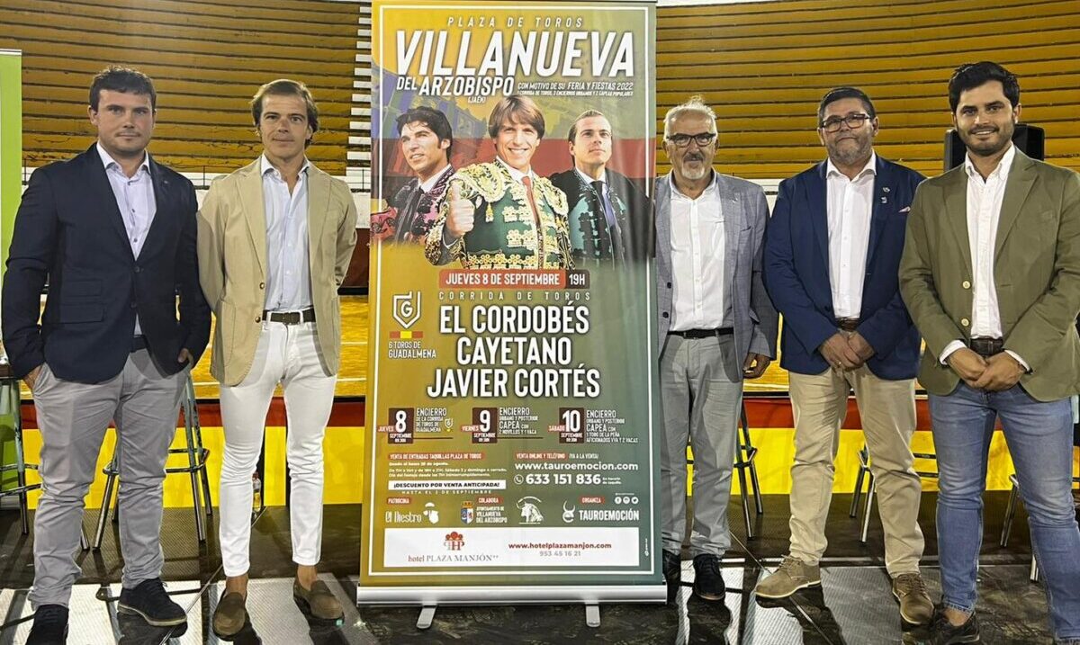 El Cordobés, Cayetano y Javier Cortés, variado cartel en Villanueva del Arzobispo
