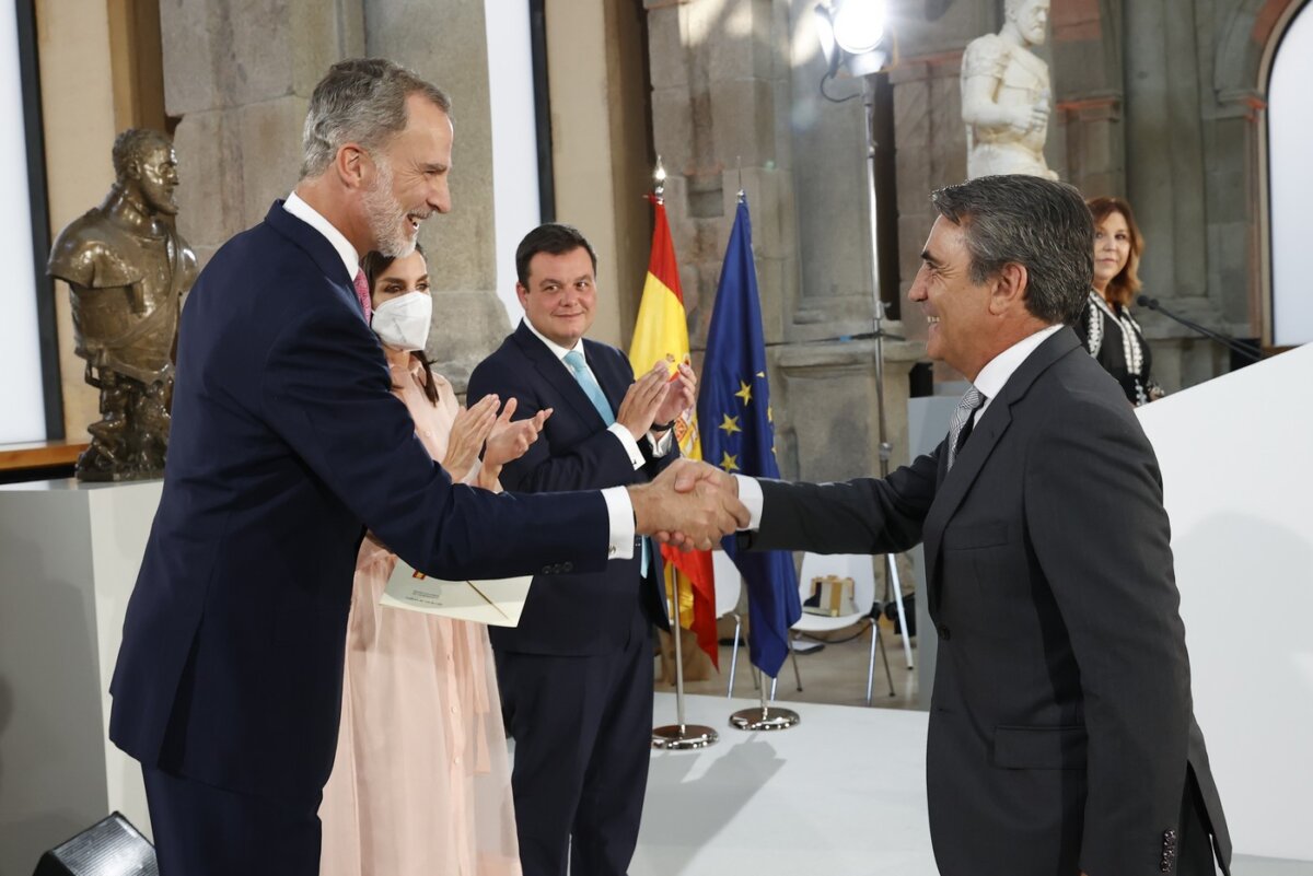 Victorino Martín recoge de manos de los Reyes de España el Premio Nacional de Tauromaquia