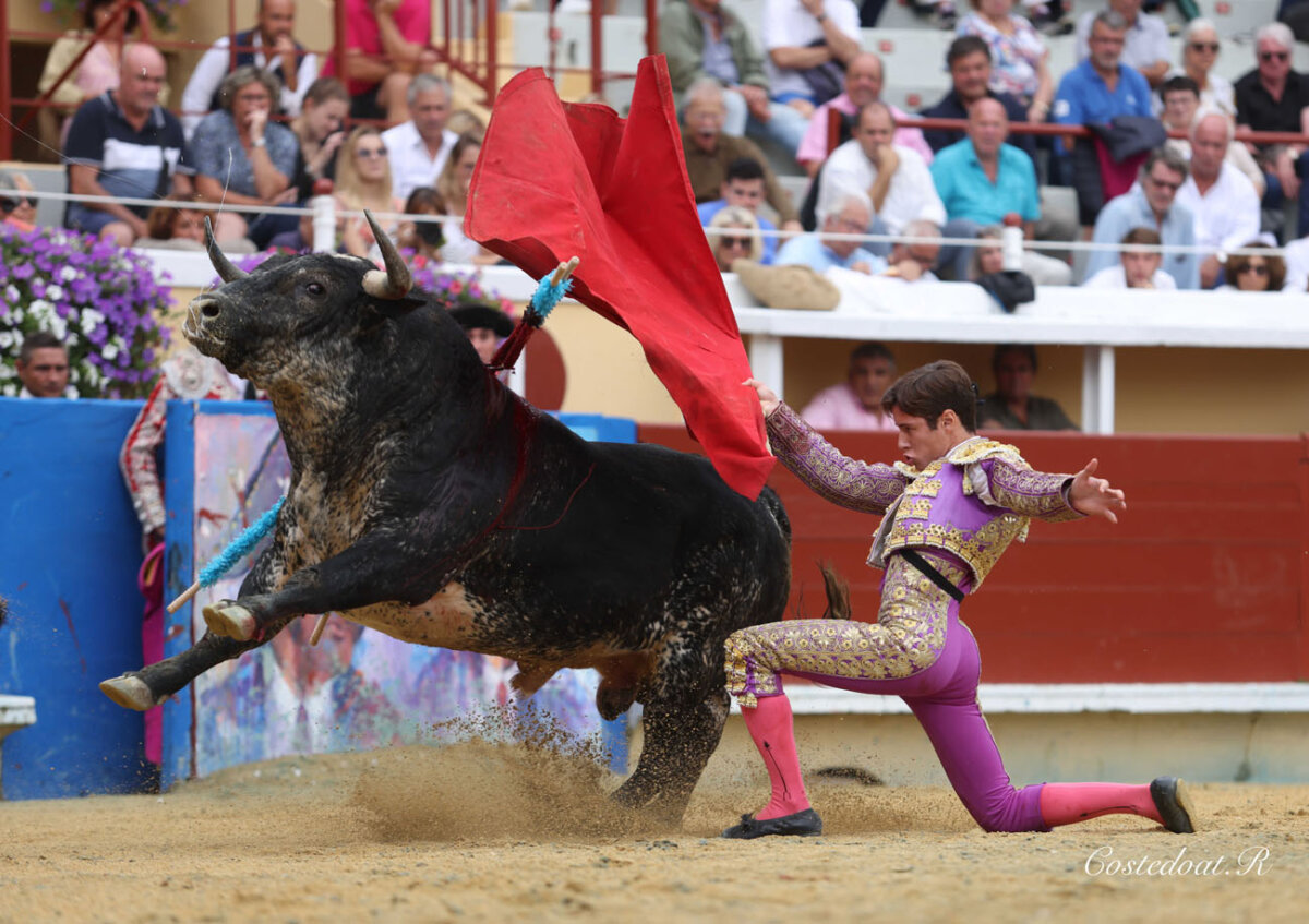 Víctor Hernández, Christian Parejo y Cupletero, de Los Maños, destacan en la novillada matinal de Bayona