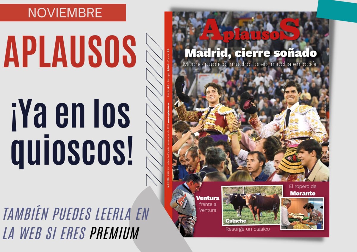 Ya en los quioscos el nuevo APLAUSOS de noviembre