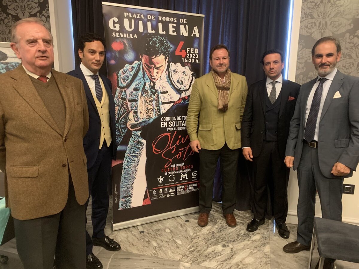 Oliva Soto presenta su corrida en solitario de Guillena