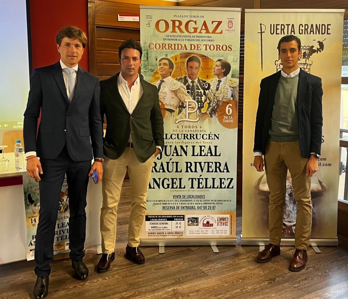 Terna de toreros jóvenes en Orgaz