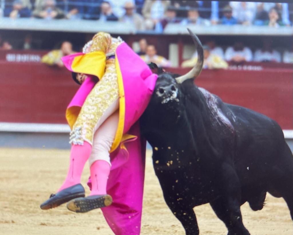 Adrián de Torres, dos espeluznantes cogidas en Las Ventas